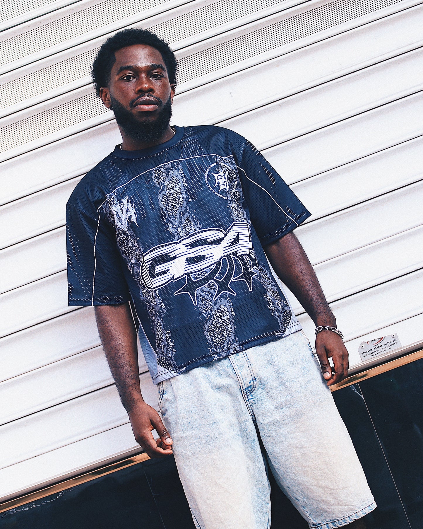 Black GS4 mesh jersey