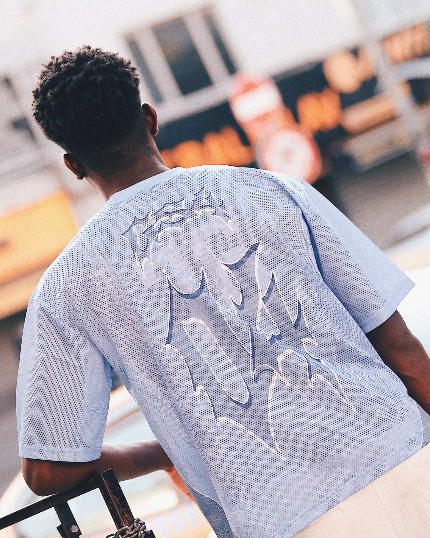 Blue GS4 mesh jersey