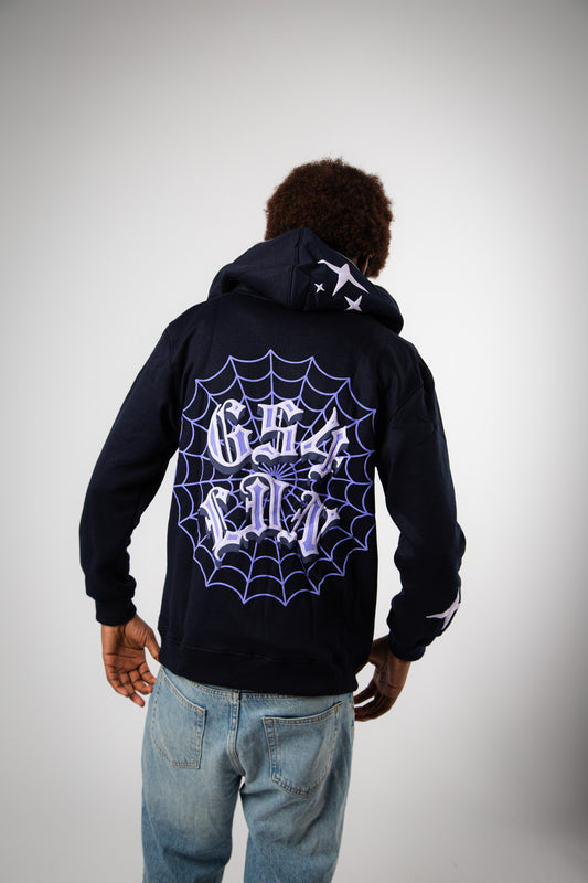 Fortune's web Full zip jumper Navy