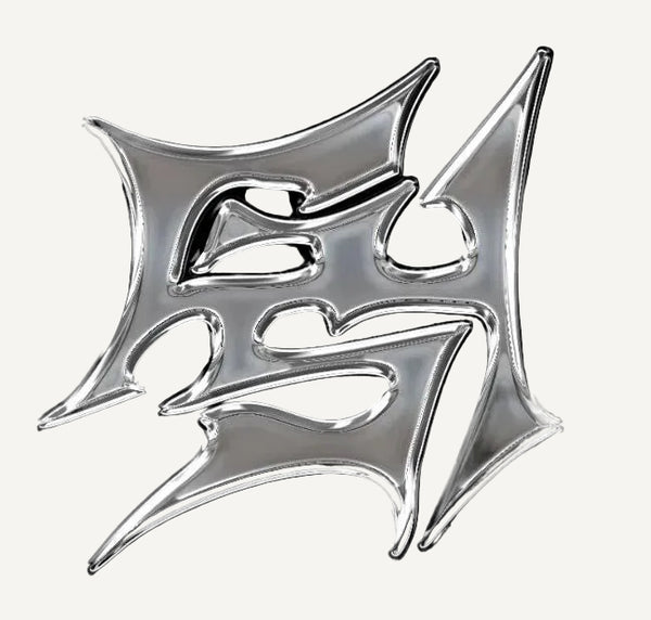 Metallic logo with stylized GS4 on a black background