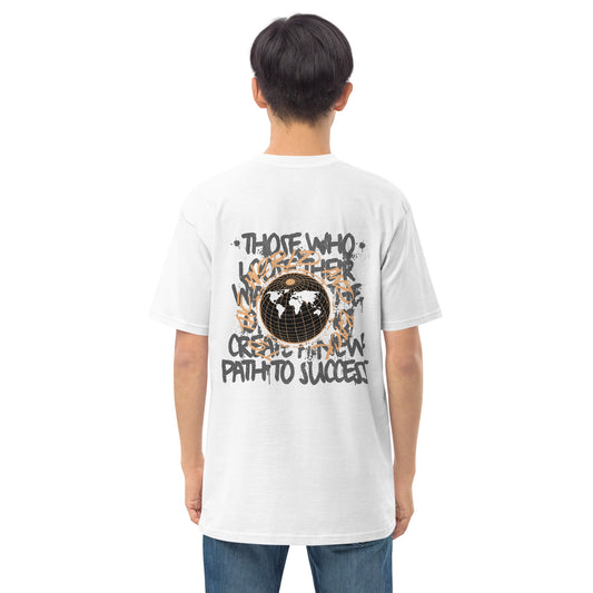 White "Path to success" tee