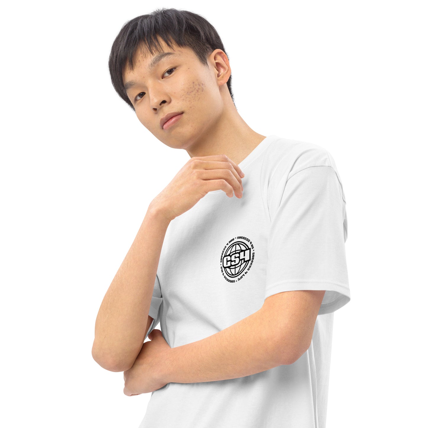 White "Path to success" tee
